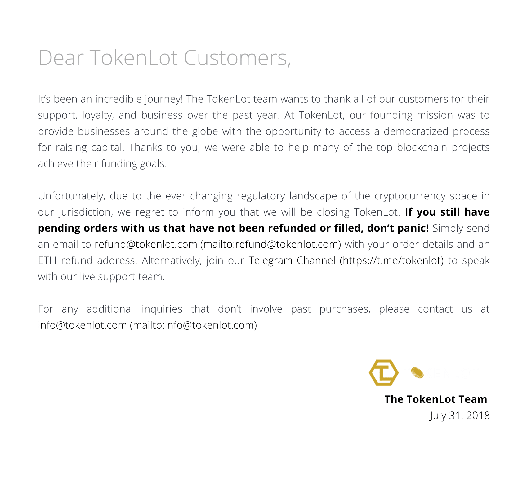 TokenLot