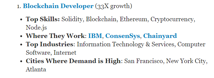 Blockchain LinkedIn Report