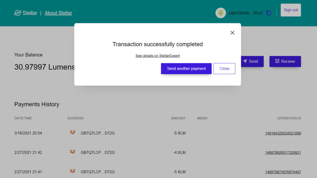 stellar wallet