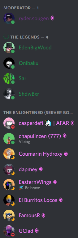 Discord server boosting for NFT project