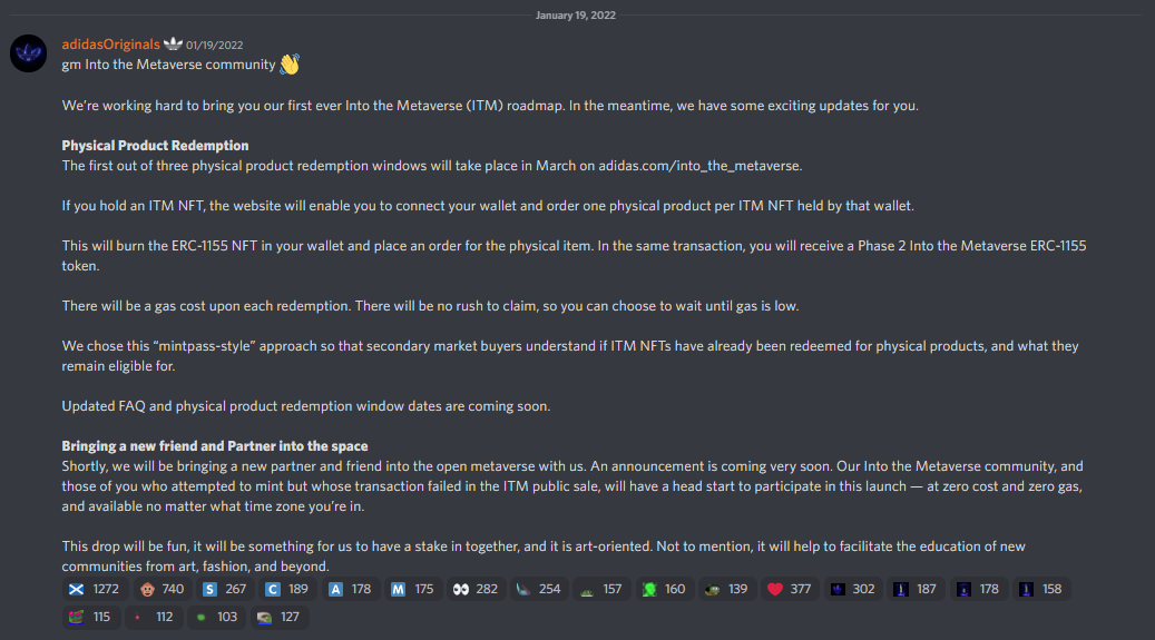 How Adidas used Twitter & Discord for successful NFT project
