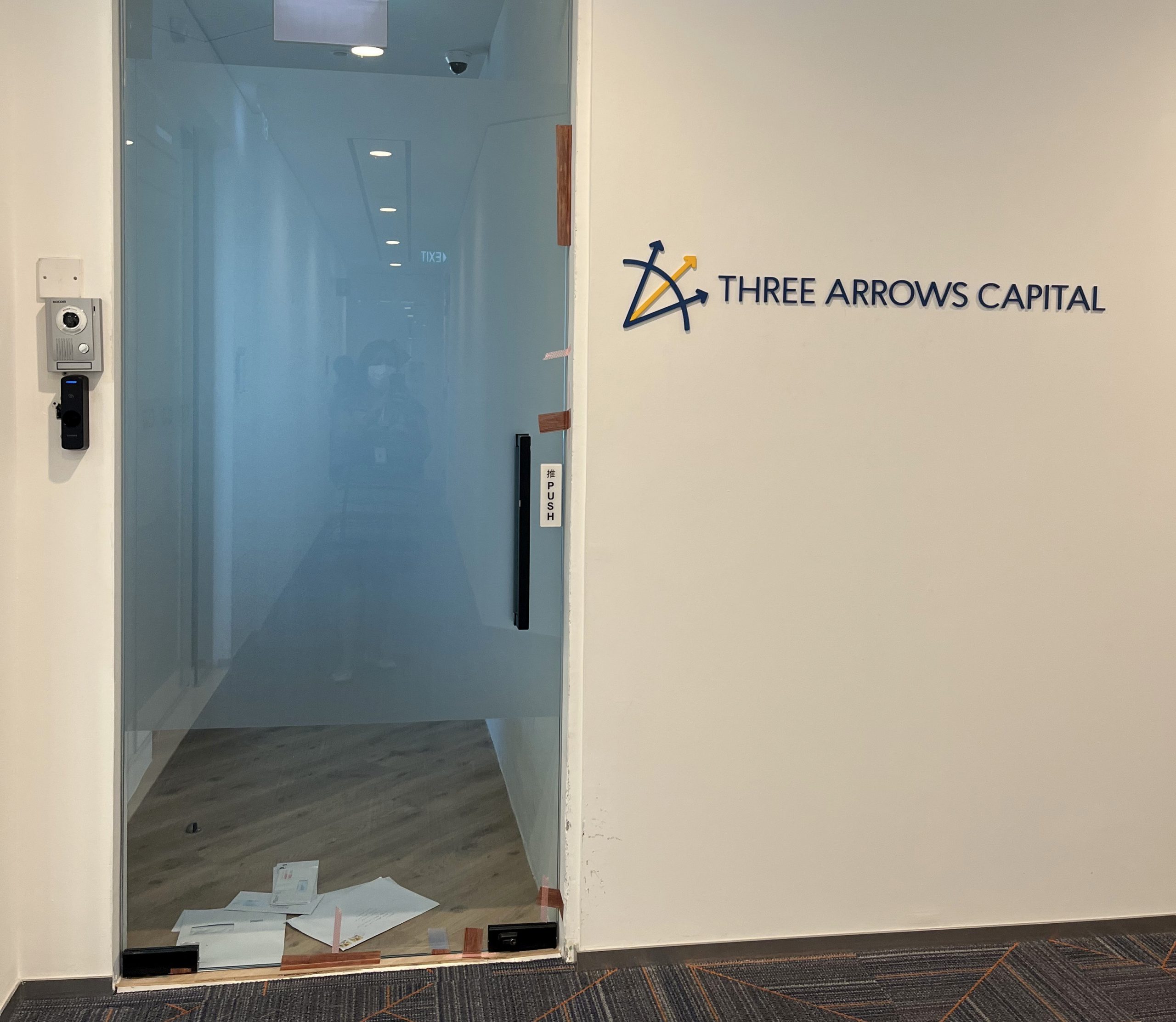 Mail piles up at Three Arrows’ office in Singapore